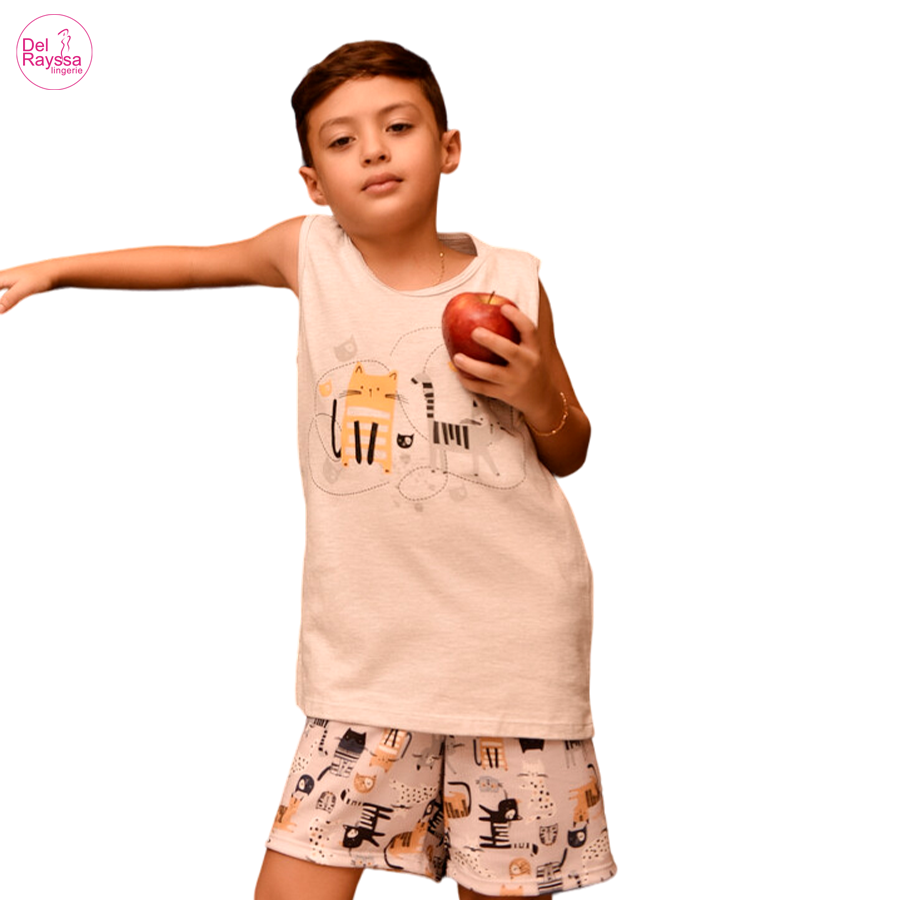 Pijama Infantil Aventura Masculino – Ref: 140855 - Del Rayssa