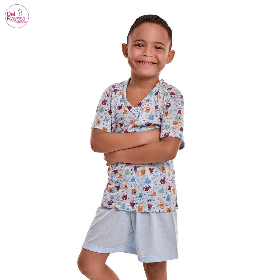 Pijama Infantil Crto Masculino – Ref: 140001 - Del Rayssa